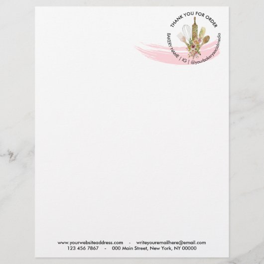 ウッド素朴ベーカリーケーキ注文型枠 チラシ (裏面)