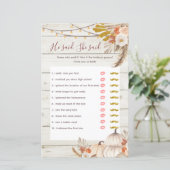 ウッド素朴ホワイトクリーム彼は彼女はゲームカードと言った (スタンド正面)