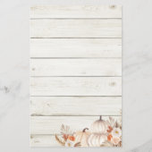 ウッド素朴ホワイトクリーム彼は彼女はゲームカードと言った (裏面)