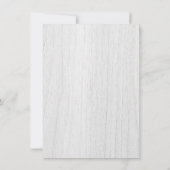 ウッド素朴ホワイトローズフローラ80th誕生日招待状 招待状 (裏面)