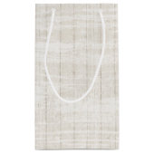 ウッド素朴ボホアローズ&ブルーフローラズ結婚ズ スモールペーパーバッグ (裏面)