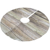 ウッド素朴ボードトレースカート ブラッシュドポリエステルツリースカート (アングル)