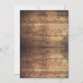 ウッド素朴マイルストーンバースデーパーティー 招待状 (裏面)