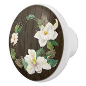 ウッド素朴マグノリアフローラウォーターカラーファームハウス セラミックノブ (右)