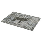 ウッド素朴ムースウェルカムトゥーザキャビンロッジ カッティングボード (角)