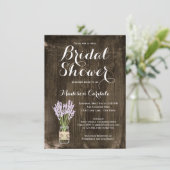 ウッド素朴メイスンジャーブライダルシャワー招待状 招待状 (スタンド正面)