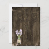 ウッド素朴メイスンジャーブライダルシャワー招待状 招待状 (裏面)