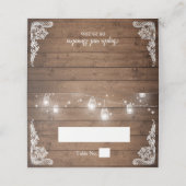 ウッド素朴メイスンジャールストリングライツレース結婚ズ プレイスカード (外部開封)