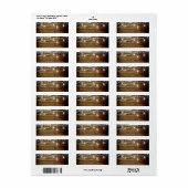 ウッド素朴メイスンジャー住所 シール (フルシート)