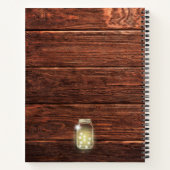 ウッド素朴メイソンのストリングラ結婚イツジャーナル ノートブック (裏面)