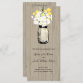 ウッド素朴メイソンの瓶とワイルドフラワープログラム プログラム (正面/裏面)