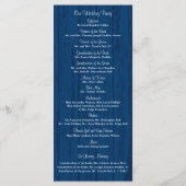 ウッド素朴メイソンの瓶とワイルドフラワープログラム プログラム (裏面)