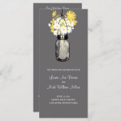 ウッド素朴メイソンの瓶とワイルドフラワープログラム プログラム (正面/裏面)