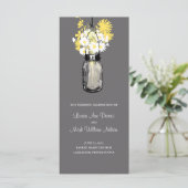 ウッド素朴メイソンの瓶とワイルドフラワープログラム プログラム (スタンド正面)