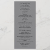 ウッド素朴メイソンの瓶とワイルドフラワープログラム プログラム (裏面)