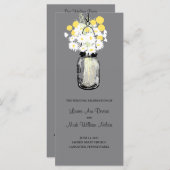 ウッド素朴メイソンの瓶とワイルドフラワープログラム プログラム (正面/裏面)