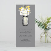 ウッド素朴メイソンの瓶とワイルドフラワープログラム プログラム (スタンド正面)