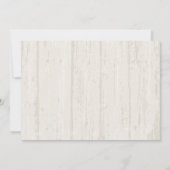 ウッド素朴メイソンジャイルフラワーベビーシャワー 招待状 (裏面)