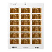 ウッド素朴メイソンジャーぶら下がったズ光差出人住所 ラベル (フルシート)