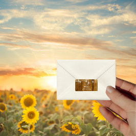 ウッド素朴メイソンジャーぶら下がったズ光差出人住所 ラベル