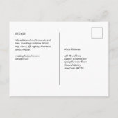 ウッド素朴メイソンジャースライツジプソフィラRSVP ポストカード (裏面)