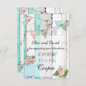 ウッド素朴メイソンジャールシャビー結婚式招待状 招待状 (正面/裏面)