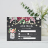 ウッド素朴メイソンジャールライツブルゴーニュ 出欠カード (スタンド正面)