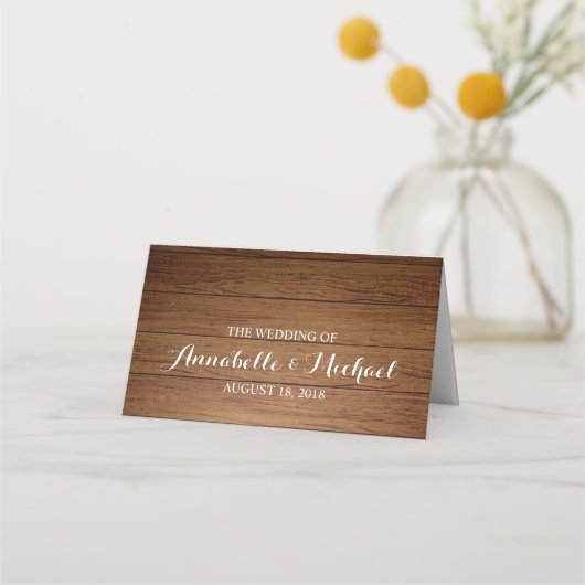 ウッド素朴メイソンジャー結婚ズ座席表 プレイスカード (裏面)