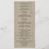 ウッド素朴メイソンJARおよびデイジープログラム プログラム (裏面)