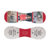 ウッド素朴メリークリスマスパパ3フォトコラージュ 野球ボール (パネル)