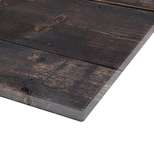 ウッド素朴モノグラムファミリー名ヴィンテージ カッティングボード (角)