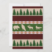 ウッド素朴ランドクリカスタムスマスホリデーフォト シーズンカード (裏面)