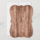 ウッド素朴リース結婚サンキューカード サンキューカード (裏面)