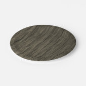 ウッド素朴ルックパターン紙プレート ペーパープレート (アングル)