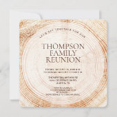 ウッド素朴レイクハウスファミリー懇親会 招待状 (正面)