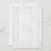 ウッド素朴ロブスター沿岸ブライダルシャワー 招待状 (裏面)