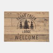 ウッド素朴ワイルダネスフォレスト ドアマット (正面)