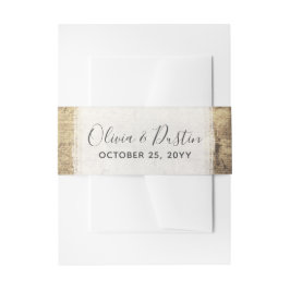 ウッド素朴ヴィンテージカントリーファームバ結婚ンズ 招待状ベリーバンド