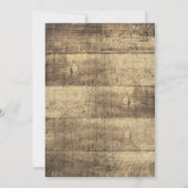 ウッド素朴ヴィンテージバーンウェディングシャワー招待状 招待状 (裏面)