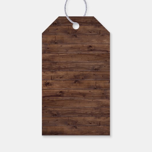 ウッド素朴ヴィンテージレース好意ありがとうギフトラベル ギフトタグ (裏面)