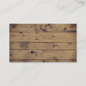 ウッド素朴ヴィンテージレー結婚スのレジストリ挿入 エンクロージャーカード (裏面)