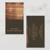 ウッド素朴名刺 名刺 (正面/裏面)