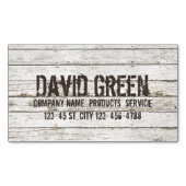 ウッド素朴大工の建築 マグネット名刺 (正面)