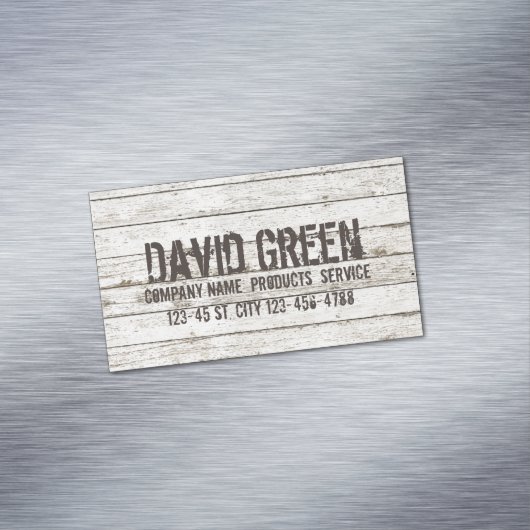 ウッド素朴大工の建築 マグネット名刺 (インサイチュ)