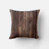 ウッド素朴女性のカーボーイブーツサンフラワーズモノグラム名 クッション (裏面)