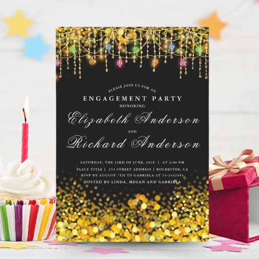 ウッド素朴婚約パーティ招待状とメイソン 招待状