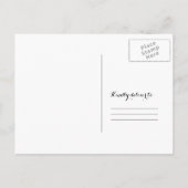 ウッド素朴婚約パーティ招待 インビテーションポストカード (裏面)