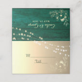 ウッド素朴座席表 プレイスカード (外部開封)