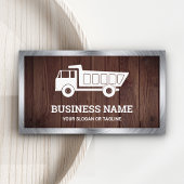 ウッド素朴建築運搬ダンプトラック 名刺