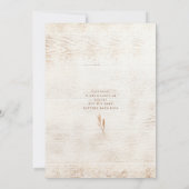 ウッド素朴彼女はYes緑のブライダルシャワーと言った 招待状 (裏面)